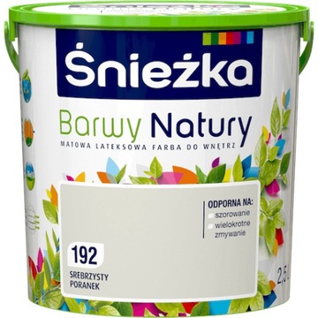 FARBA ŚNIEŻKA BARWY NATURY SREBRZYSTY PORANEK 2,5L