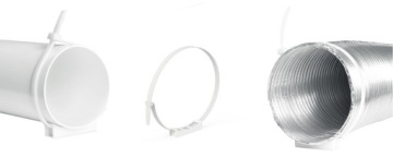 Круглый держатель вентиляционной трубы 75 80 100 110 125 150 Трубы ПВХ Spiro