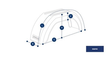 2x Błotnik pojedynczy DOMAR 10-13 nadkole do przyczepki z otworami