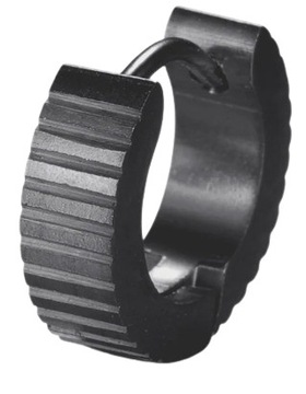 HUGGIE Kolczyk Do Ucha Retro Punk Gothic STAL