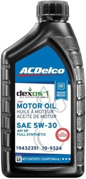 ACDELCO 5W30 FULL SYNTHETIC (0,946 ml) 109324