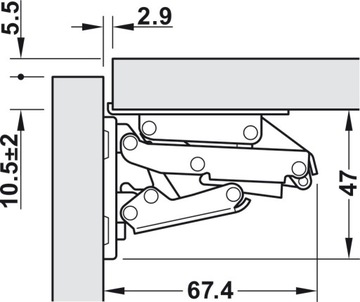 Накладная петля с тормозом для прицепа кемпера