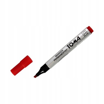 TOMA RED MARKER ОБРЕЗАННЫЙ НАКОНЕЧНИК БЫСТРОСУХАЮЩИЙ