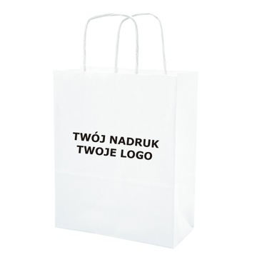 TORBA PAPIEROWA EKO BIAŁA A5 Z TWOIM LOGO 100 szt.