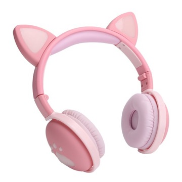 Świecące bezprzewodowe słuchawki Bluetooth z
