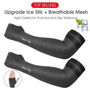 NEW Outdoor Cycling Riding Sun Protection Ice Silk Arm Sleeves Bicycle Arm