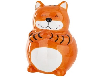 NA PREZENT Ceramiczna Skarbonka 14 x 10,5 x 10,5 cm - figurka TYGRYS