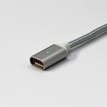 USB-кабель (2.0), USB A M - магнитный наконечник, 1м, серебристый