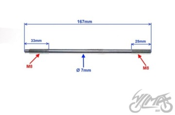 ШТИФТ ЦИЛИНДРА MZ ETZ 150