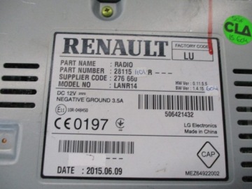 РАДИО RENAULT 281151101R