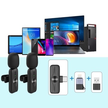 БЕСПРОВОДНОЙ МИКРОФОН 2.4G USB-C ДЛЯ Android-СМАРТФОНОВ Vlog