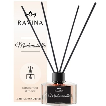 MADEMOISELLE DYFUZOR PERFUMY ZAPACH ŁAZIENKI DOMU PATYCZKI ODŚWIEŻACZ 100ml