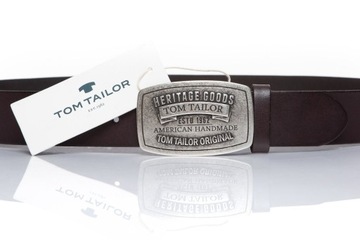 КОЖАНЫЙ РЕМЕНЬ МУЖСКОЙ TOM TAILOR АВТОМАТИЧЕСКИЙ ЛОГОТИП 80