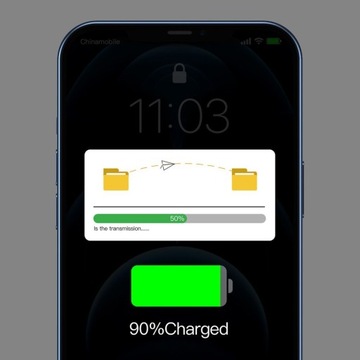 BASEUS SZYBKI KABEL DO TELEFONU KOMPUTERA USB/LIGHTNING MOCNY PRZEWÓD 1m