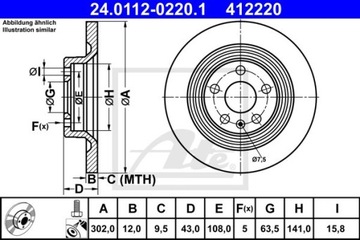 ATE 24.3541-1733.5 TŘMEN BRZDY