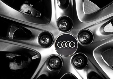 4 наклейки на центральную крышку для дисков Audi 65 мм