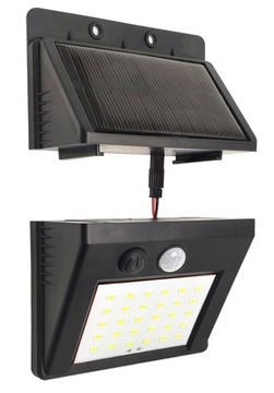 LAMPA SOLARNA 30 LED Z CZUJNIKIEM ZMIERZCHU RUCHU ZEWNĘTRZNA OGRODOWA ZD53B
