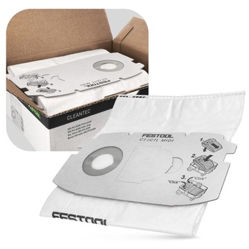5 мешков для пылесоса FESTOOL CT CTL MIDI MINI SC-FIS-CT 498411 ОРИГИНАЛ