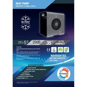 Тепловой насос PoolStar MAG4R 4 кВт