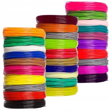 WKŁADY DO DŁUGOPISU 3D DLA DZIECI PLA FILAMENT 3D PEN 100 M