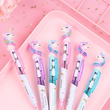 ШАРИКОВАЯ РУЧКА ДЛЯ ДЕВОЧКИ ЕДИНОРОГ СВЕТОДИОДНАЯ АВТОМАТИЧЕСКАЯ ИГРУШКА ПРИЯТНЫЙ ПОДАРОК
