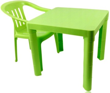 STOLIK DLA DZIECI OGRODOWY PIKNIKOWY DO POKOJU 46X46