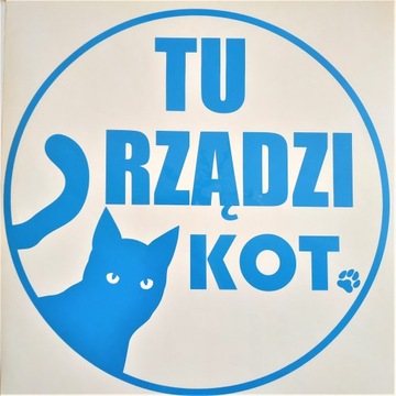 Naklejka KOT z kocim psim motywem decor 30x30cm
