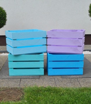 Декоративная деревянная коробка цвета 40x30x25