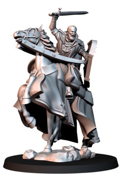 High Human King Mounted - x1