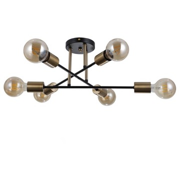 Italux Formio PND-4052-6-BL-HBR Lampa przysufitowa