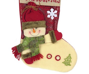 НАБОР 3 РОЖДЕСТВЕНСКИХ НОСКОВ ДЛЯ ПОДАРКОВ 3D XXL