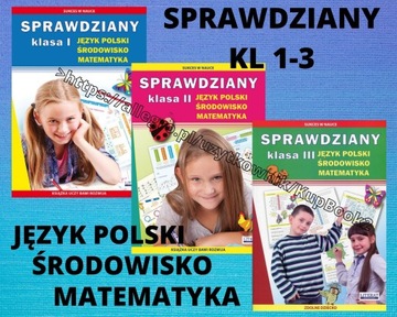 Sprawdziany Kl. 1-3 J.polski środowisko matematyka