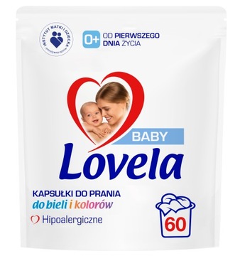 Lovela Baby для детей ГИПОАЛЛЕРГЕННЫЕ Капсулы для стирки белого цвета 180 шт.