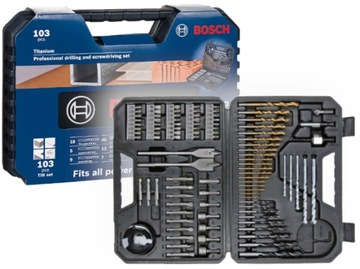 103 WIERTŁA I BITY BOSCH V-LINE + MIARA 5M BOSCH