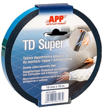 APP TD Super Taśma dwustronnie klejąca 19mm x 10m