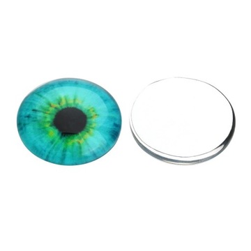 2x20 Стеклянный кабошон с рисунком глаз для