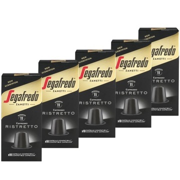 Kapsułki Segafredo Ristretto 50 szt. aluminiowe kompatybilne z Nespresso