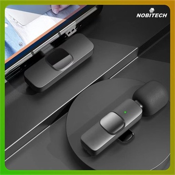 MIKROFON BEZPRZEWODOWY KRAWATOWY DO TELEFONU MINI USB-C 2 SZTUKI ZESTAW