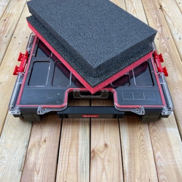 Вставка из пенопласта ГРАФИТ-КРАСНЫЙ для органайзера Qbrick System Pro Organizer 200