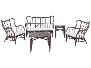 Zestaw Mebli Ogrodowych Meble Sofa Komplet RATTAN