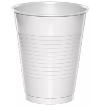 Одноразовые чашки белые 100 шт. 200 мл