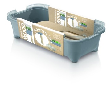 Prosperplast ISEW780H RESPANA PLANTER WOOD Цветочный горшок Садбовач с крышкой 78см,