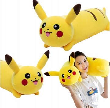 DŁUGA PODUSZKA MASKOTKA POKEMON PIKACHU 50-60 cm