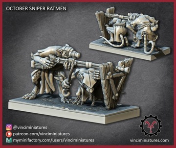Shooter Ratmen #1 - Vinciminiatures - Druk 3D
