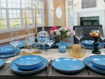 БОГУЦИЦЕ СЕРВИСНЫЙ СЕРВИС РУСТИЧЕСКИЙ СИНИЙ, 18 ЭЛЕМЕНТОВ