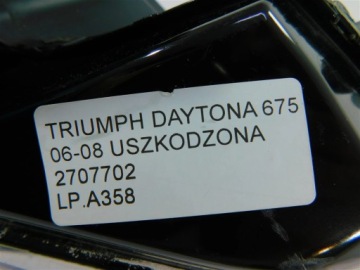 ФАРА ПЕРЕДНЯЯ ФАРА TRIUMPH DAYTONA 675 06-08 ПОВРЕЖДЕНА 2707702