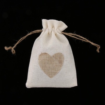 10 штук льняных джутовых мешков