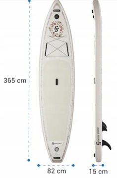 ДОСКА CAPITAL SPORTS KIPU ALLROUNDER В КОМПЛЕКТЕ 365 СМ, 11 футов 9 дюймов, 180 КГ