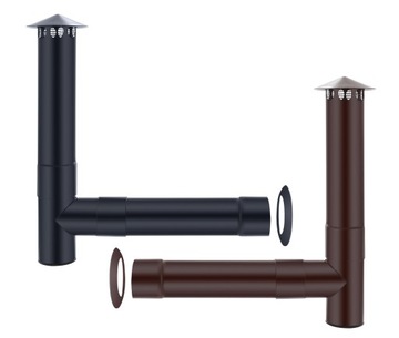 Настенный вентиляционный дымоход, вытяжная вентиляция