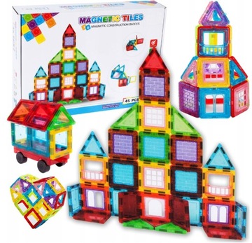KLOCKI MAGNETYCZNE PANELE NEODYMOWE 45 EL ZESTAW